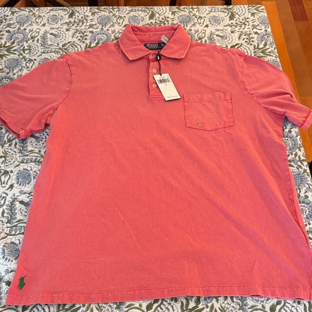 Men's Cotton Linen Ralph Lauren Polo Shirt
